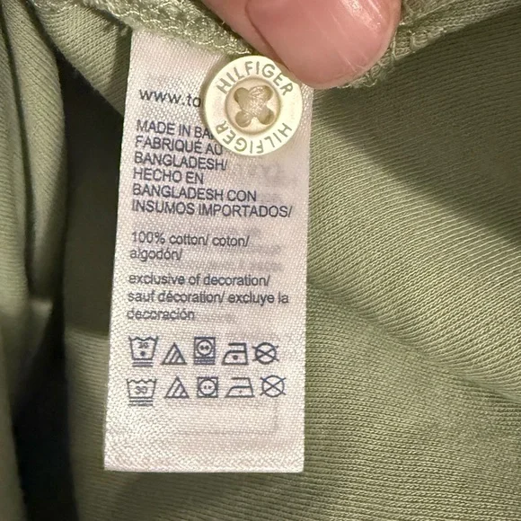 Tommy Hilfiger Men's Light Green Polo Shirt - Picture 5 of 6